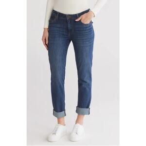Kut from the Kloth Katy Boyfriend Jeans Straight Leg Medium Wash Womens Size 10